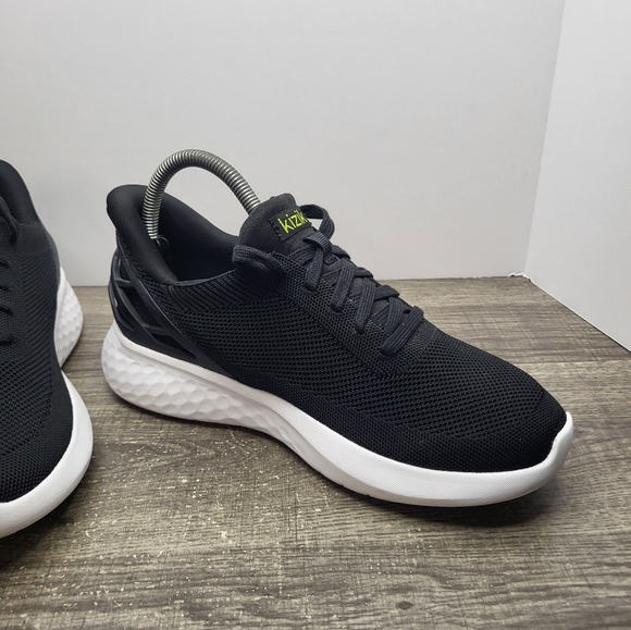 Kizik Athens Black White Hands Free Slip On Athletic Sneaker Shoe Womens Sz 8 - Picture 3 of 10